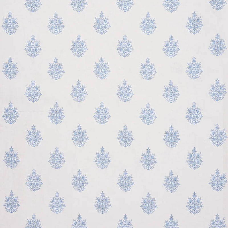 Asara Flower Sheer Fabric, Blue