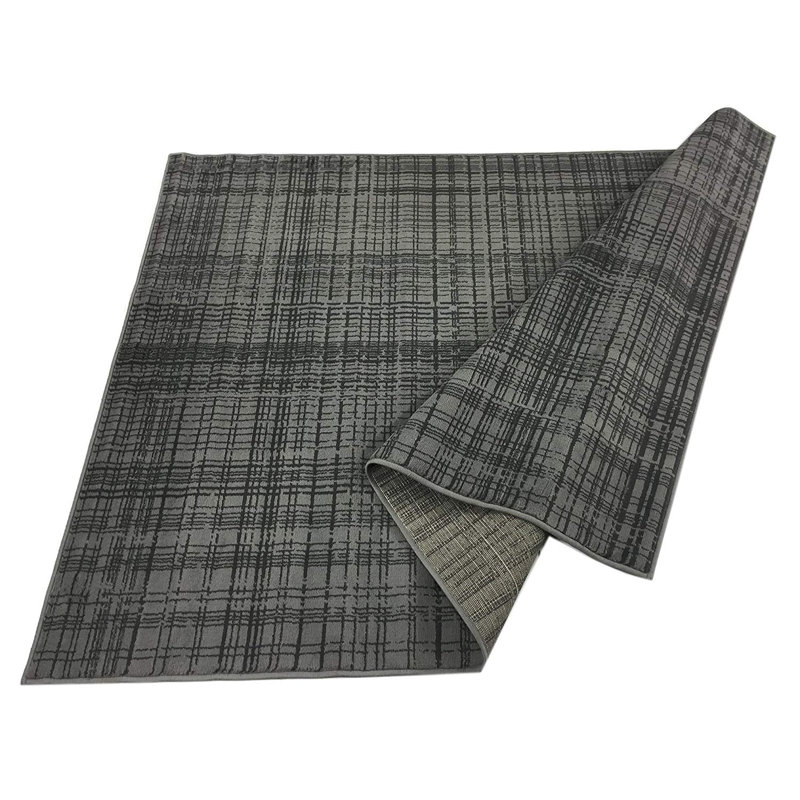 Striped Allover Power Loom 5x7 Area Rug