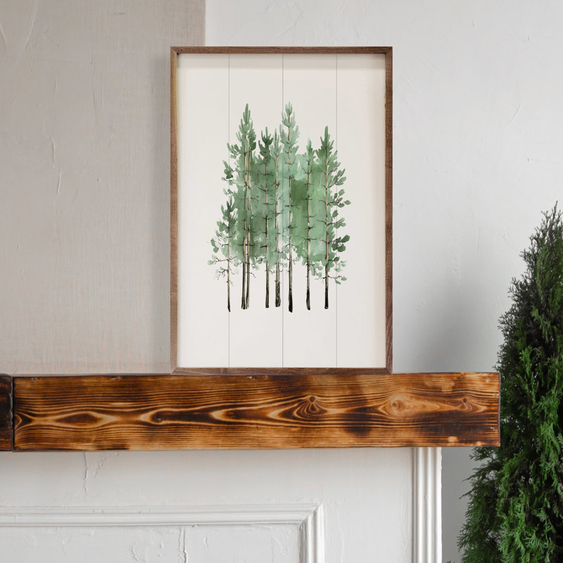 Watercolor Coniferous, 24" H x 16" W