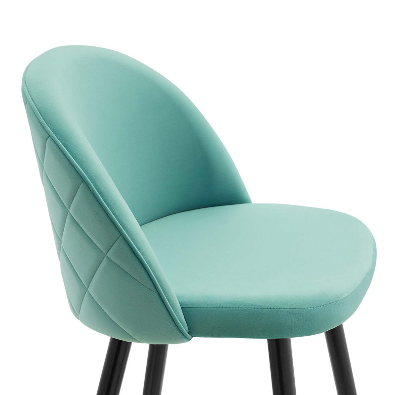 Cordial Bar Stools - Set of 2, Mint Velvet, Counter Stool (25" Seat Height)