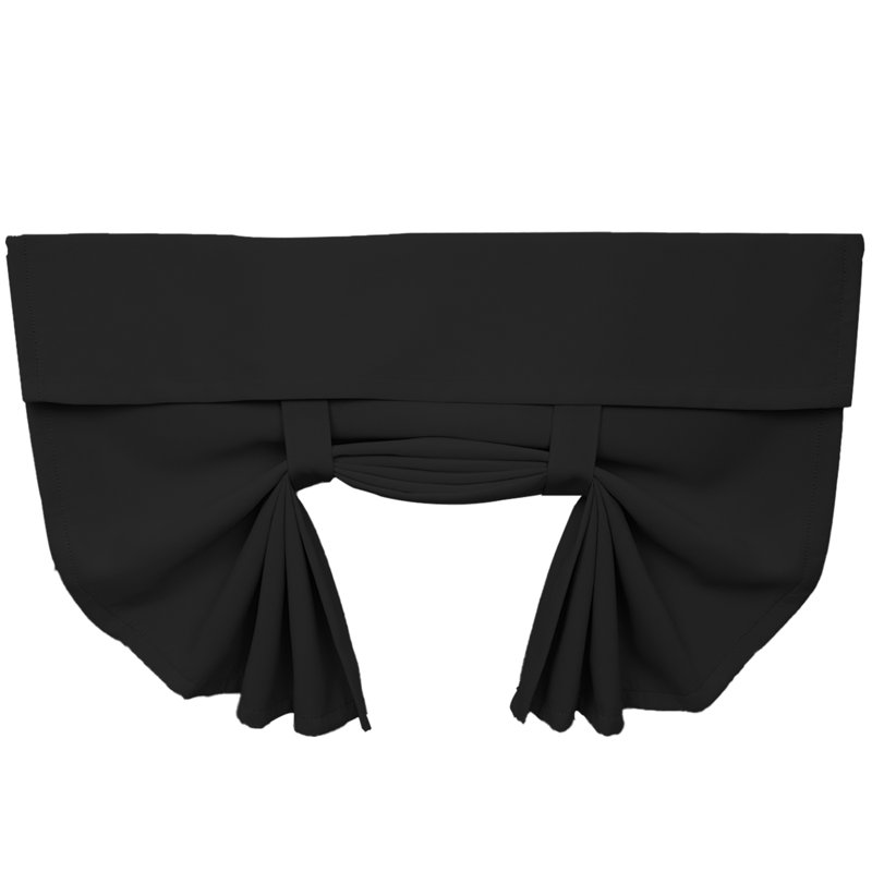 Panneau de rideau occultant en polyester Jaseir, L 26 po x L 66 po, Gris foncé