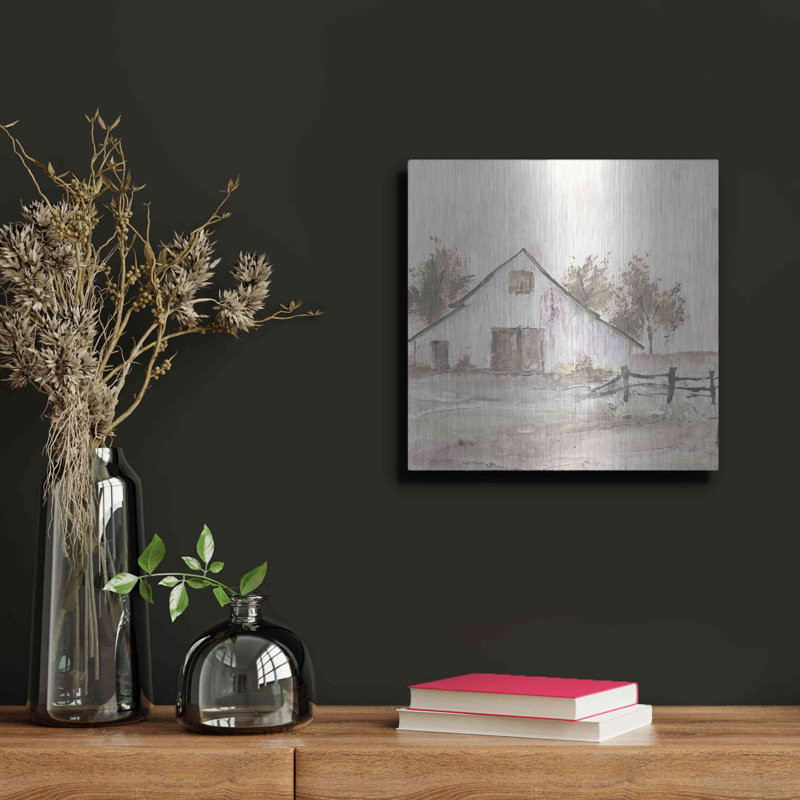 «White Barn II» par Chris Paschke, H 12 po x l 12 po