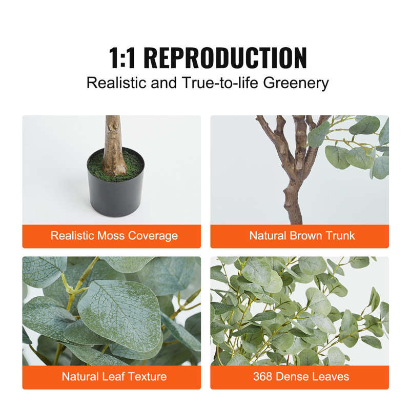Artificial Potted Eucalyptus Tree
