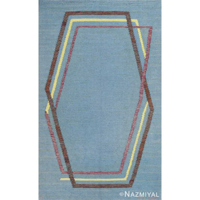 Tapis kilim rétro suédois Brita Grahn