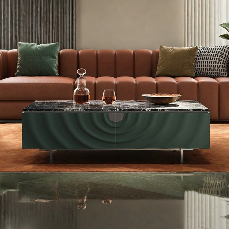 Light luxury style marble simple coffee table