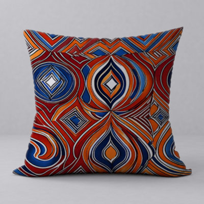 Abstract Reversible Throw Pillow