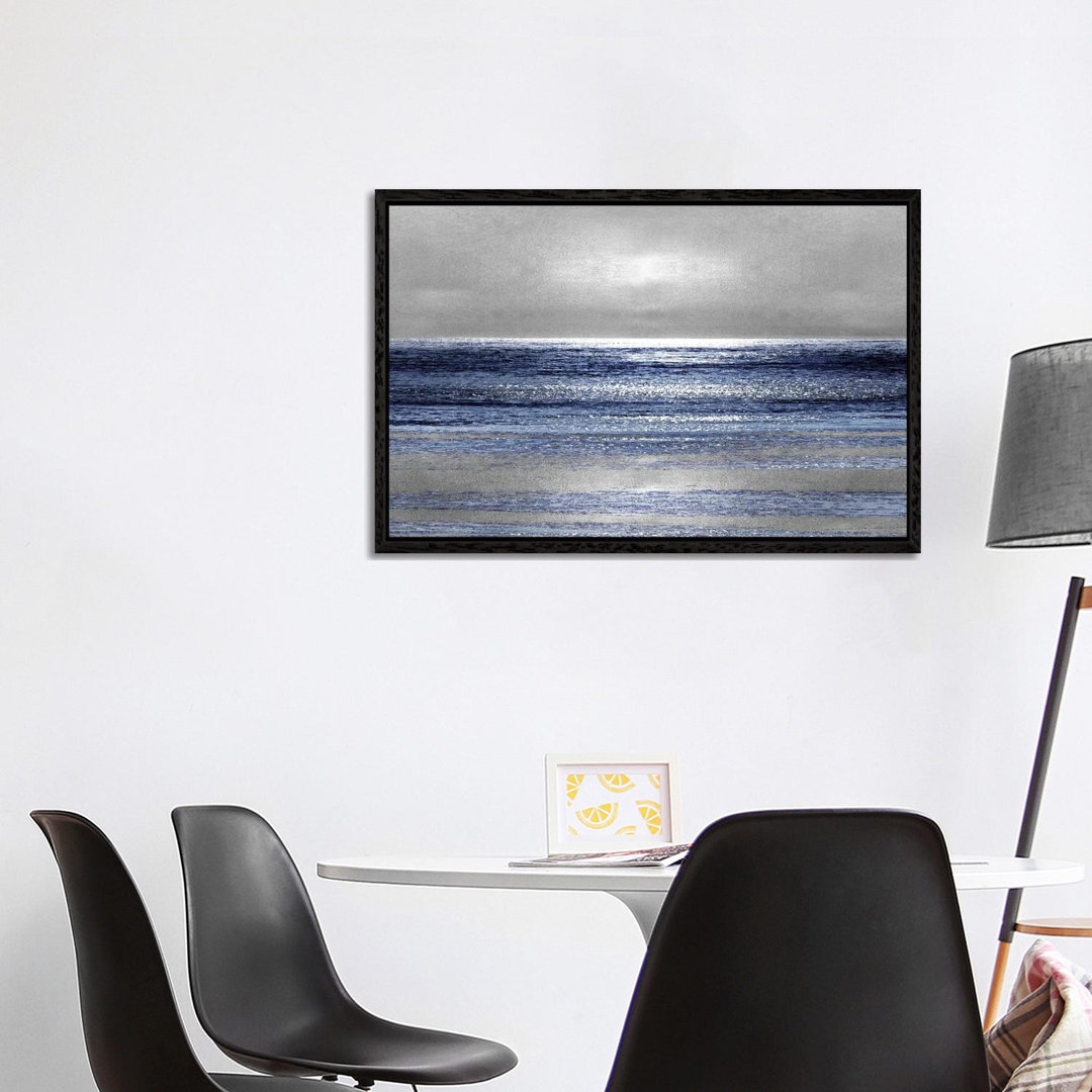 'Silver Seascape II' by Michelle Matthews Wrapped Canvas Graphic Art Print