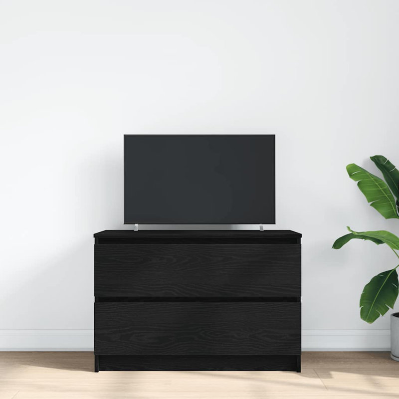  TV Cabinet 35x54 Cm Engineered Wood, 80 cm, Black