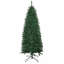 Sapin de Noël artificiel mince de 6 pi de hauteur non éclairé avec branches réalistes et 583 pointes, vert