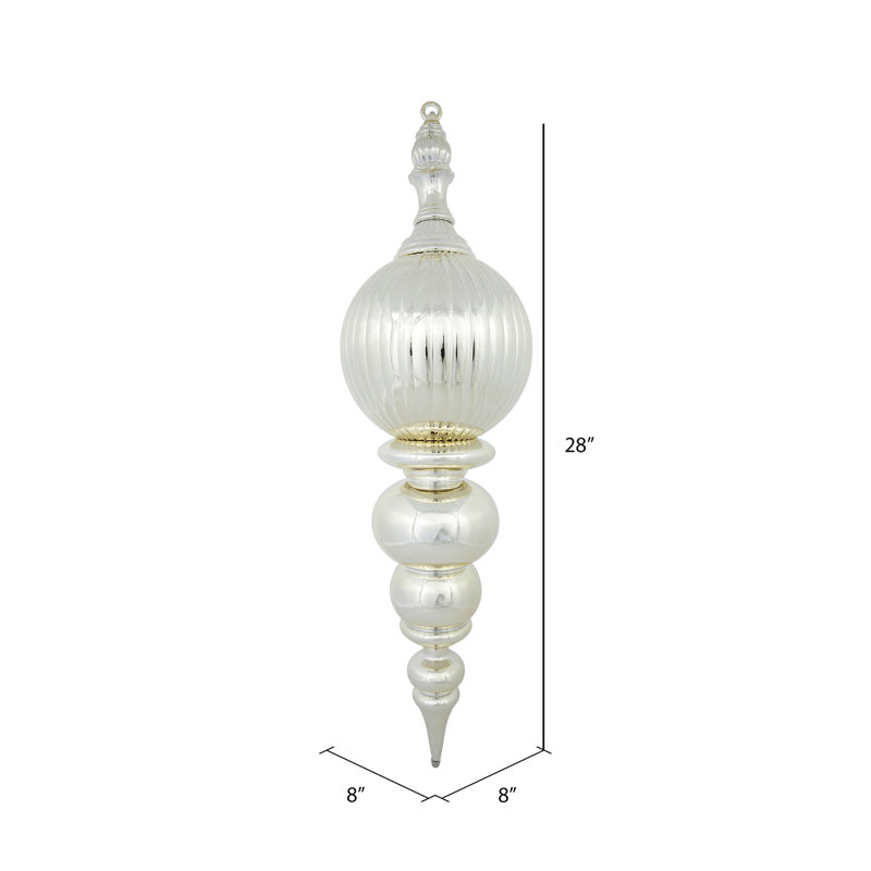Ornement en forme de fleuron 28 "brillant, Champagne