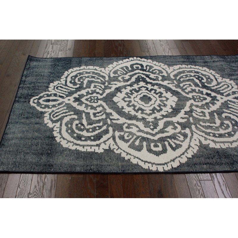Wool Floral Indoor Rug, Rectangle 8' x 10'