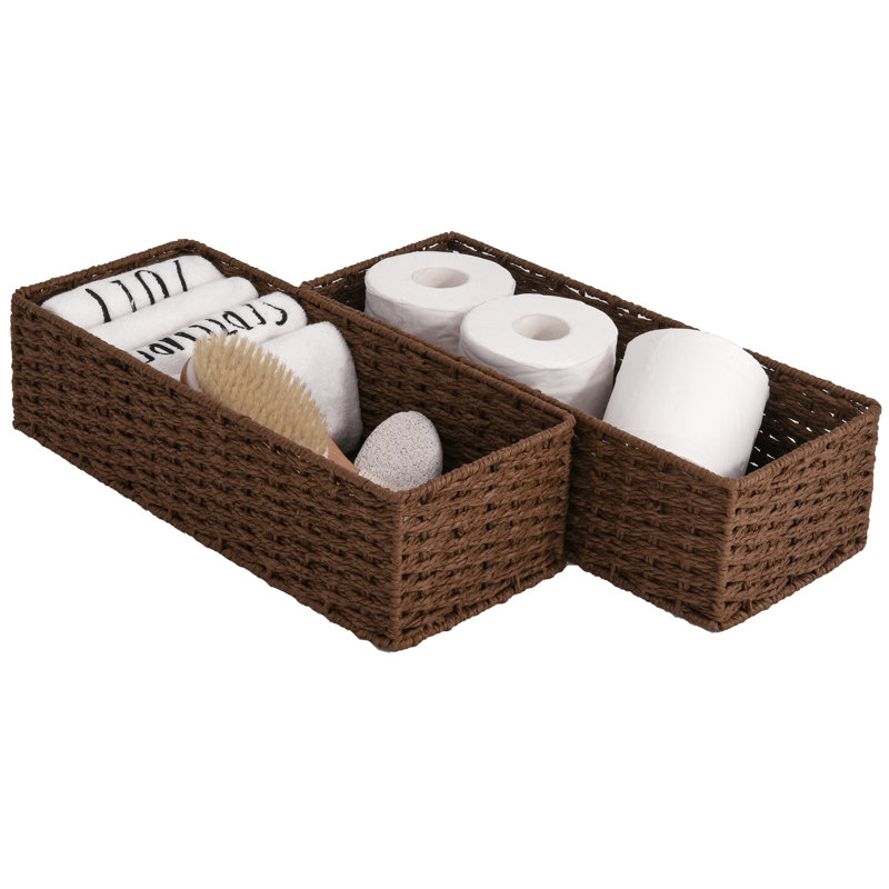 Wicker Storage Baskets, Basket Set for Home Organizing