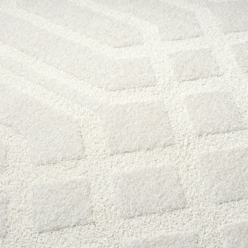 Tapis à motif géométrique crème neutre moderne Abani Cupp COZ100A, Rectangle 7 pi 9 po x 10 pi 2 po