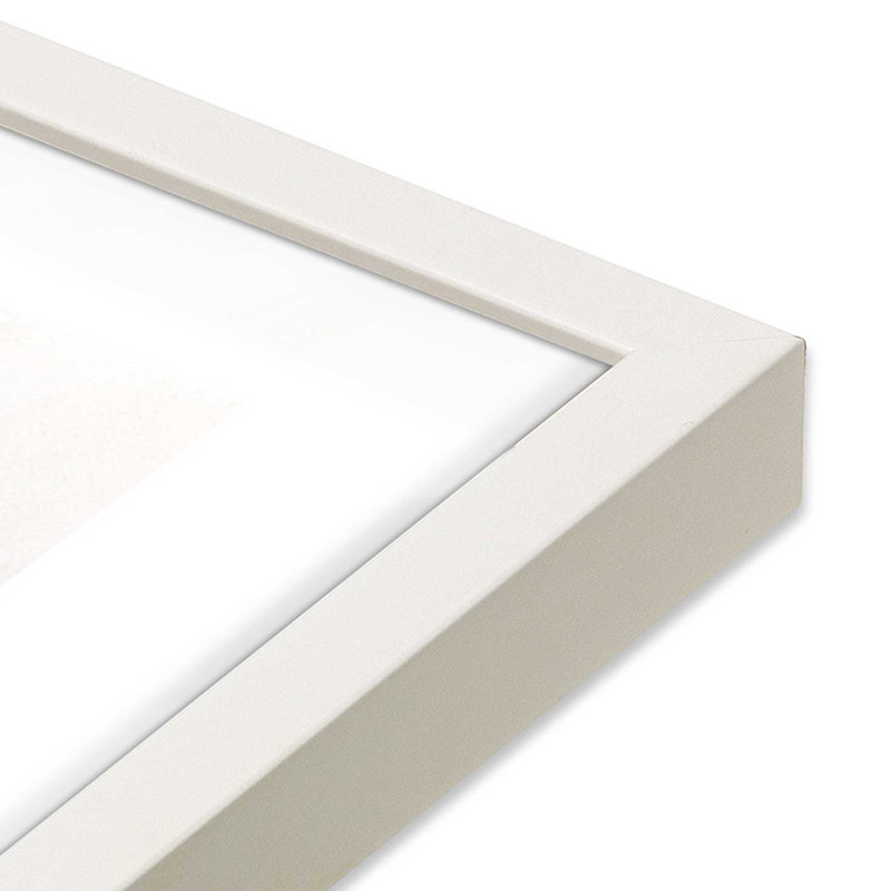 Whimsy In The Sky Art Print, 25" H x 37" W, Opaque White Open Corner Frame