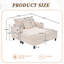 Chaise longue multifonctionnelle rembourrée-2067853853