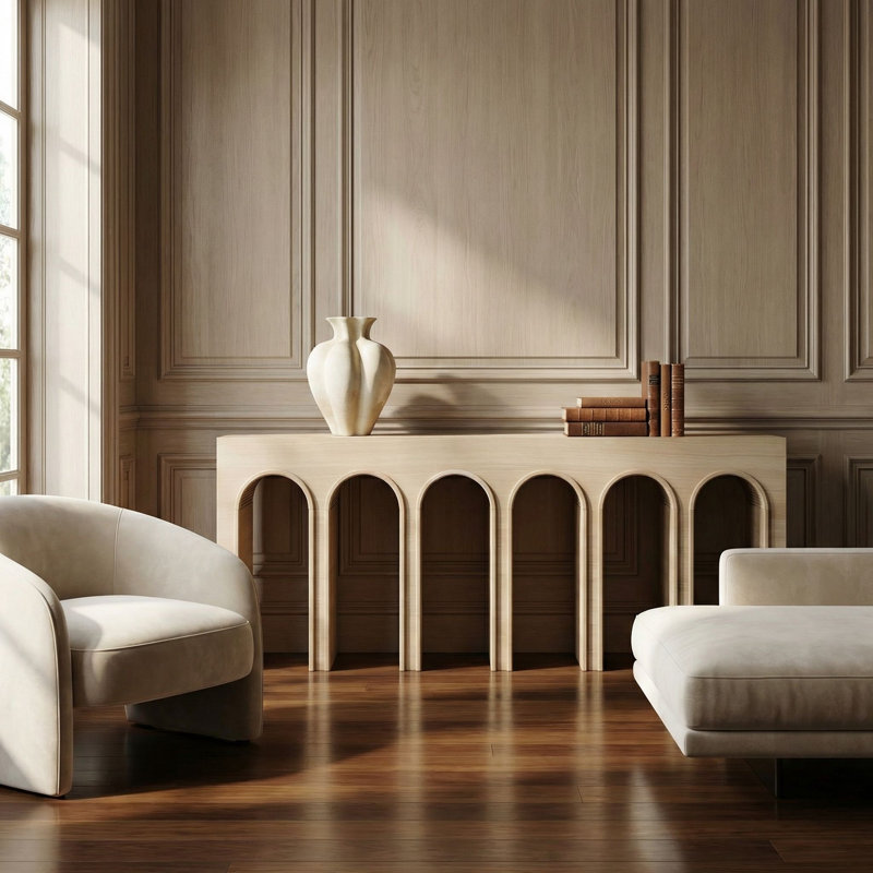 Enzo 83'' W Solid Wood Console Table