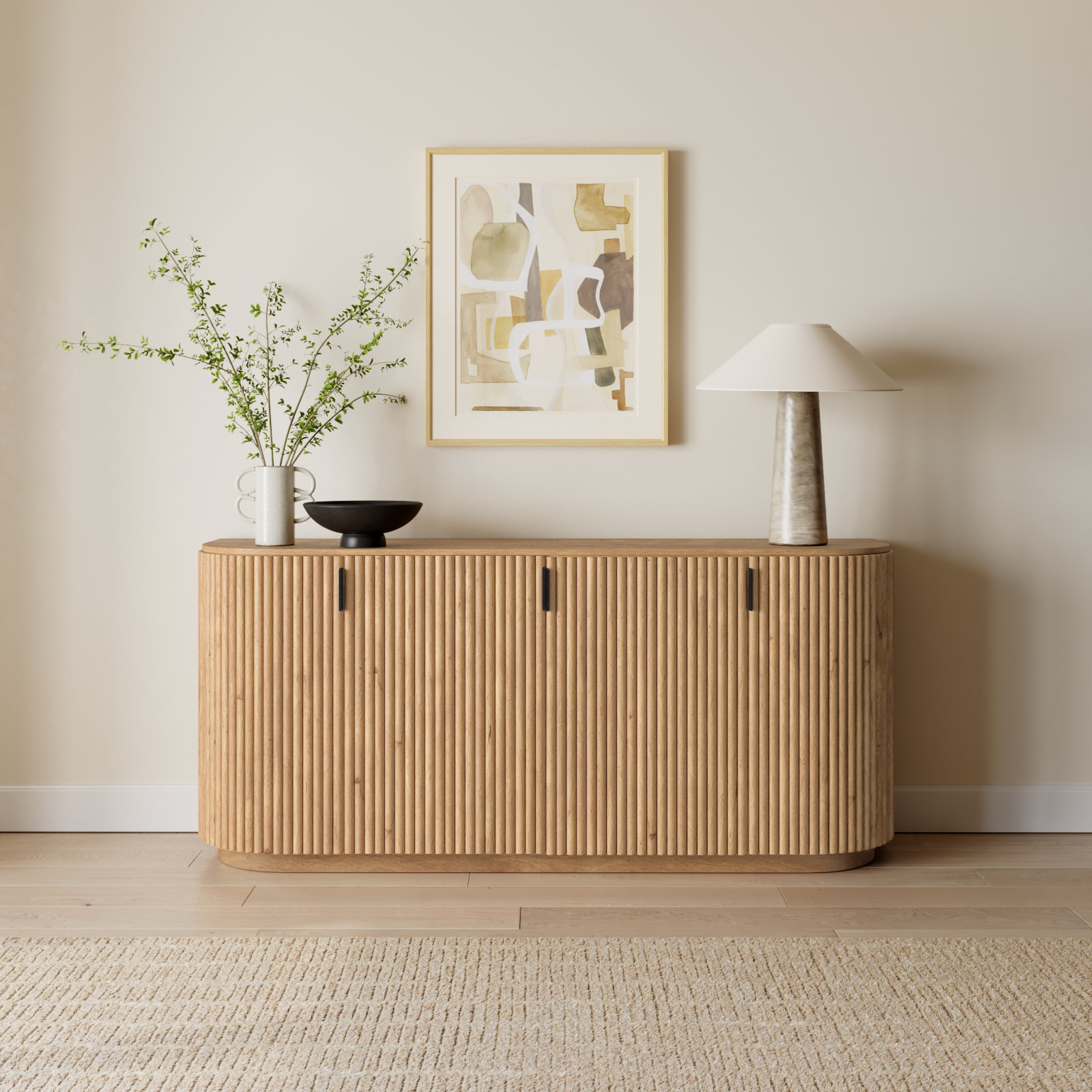 Chessa Mango Sideboard, Light Brown