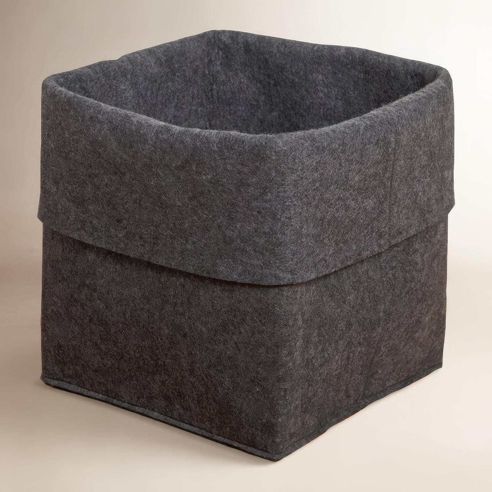 Flex Felt Wool Storage Bin, Black