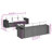 Vidaxl Garden Sofa Set Black, Cream White