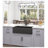 2 Single Bowl Ceramic Kitchen Sink-90624501-90624503