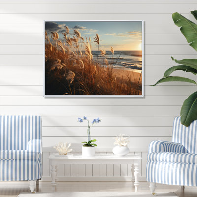 Plage, plage, sable, Sunkissed Sands I - Nautique et plage, art mural, salon