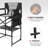 Black Frame Directors Camping Chair With Side Table