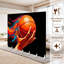 Cloison pliante 6 panneaux paravent Royal Basketball Peinture dynamique Splash Toile abstraite Toile de séparation