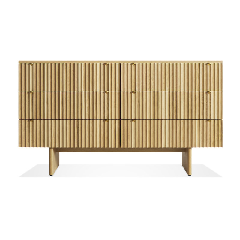 Murmur 6 Drawer Dresser, Oak Brown