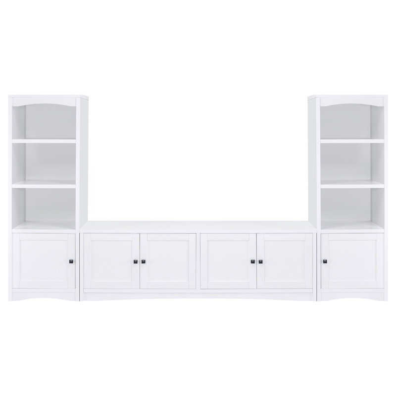 Meuble télé 3 pièces Jerrald, Blanc