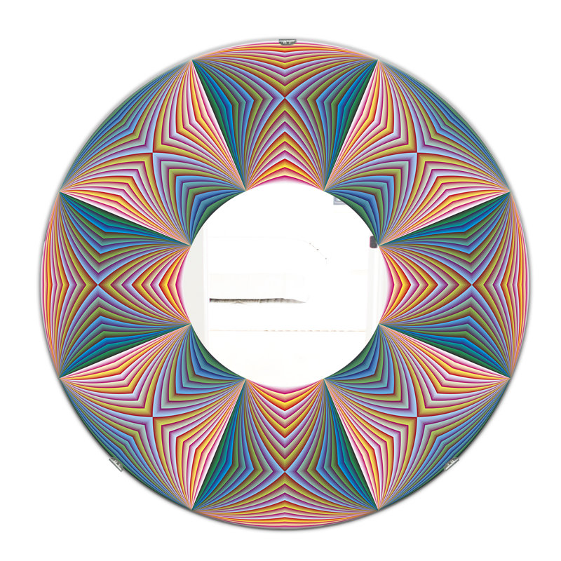 Miroir mural Illusion II, H 23,6 po x l 23,6 po