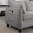 109 Inch Gray Chenille Modular Sectional Sofa,  L-Shaped Cloud Couch With Storage Ottoman, DIY Combination For Living Room-1649780903-1649780892