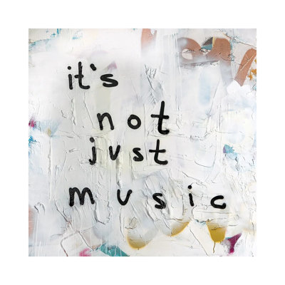 «Its Not Just Music», reproduction d'art sur toile tendue