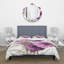 Rose foncé foncé - ensemble de housse de couette traditionnel - microfibre de polyester-66392869
