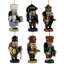 Multicolore, décorations de Noël professionnelles, casse-noisette, 4 po, ensemble de 6