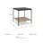 Brajan Marble Top End Table