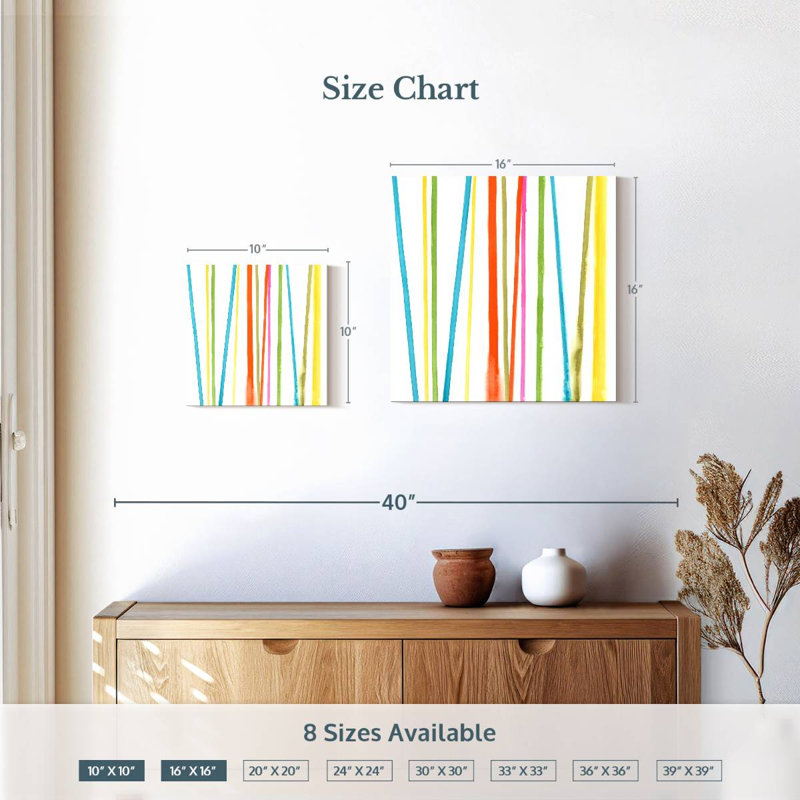 Avery Cabana Stripes I, H 16 po x l 16 po