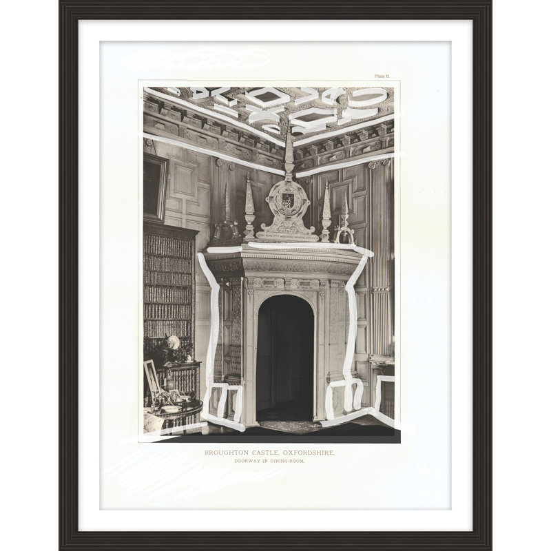«Architecture Plate Columns 1», reproduction d'art encadrée, H 30,25 po x l 24,25 po
