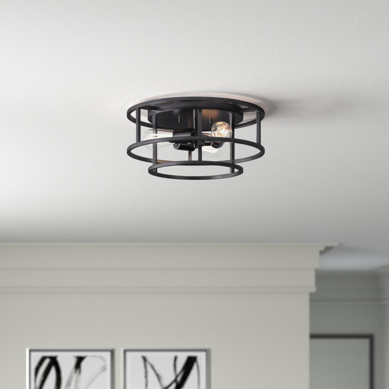 Amarise Flush Mount, Black