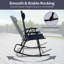 Chaise berçante d'extérieur pliable à zéro gravité Textilene-1831525144