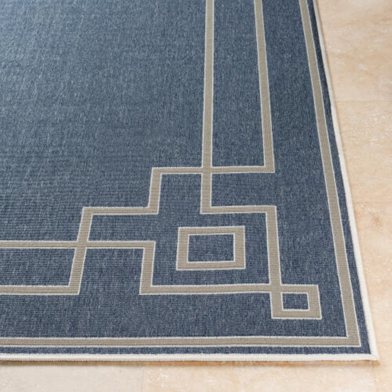 Amherst Geometric Power Loomed Indoor Outdoor Area Rug, Runner 2'3" x 11'9"