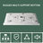 48 X 36 In. Single Threshold Acrylic Shower Base With Center Hidden Square Drain In White