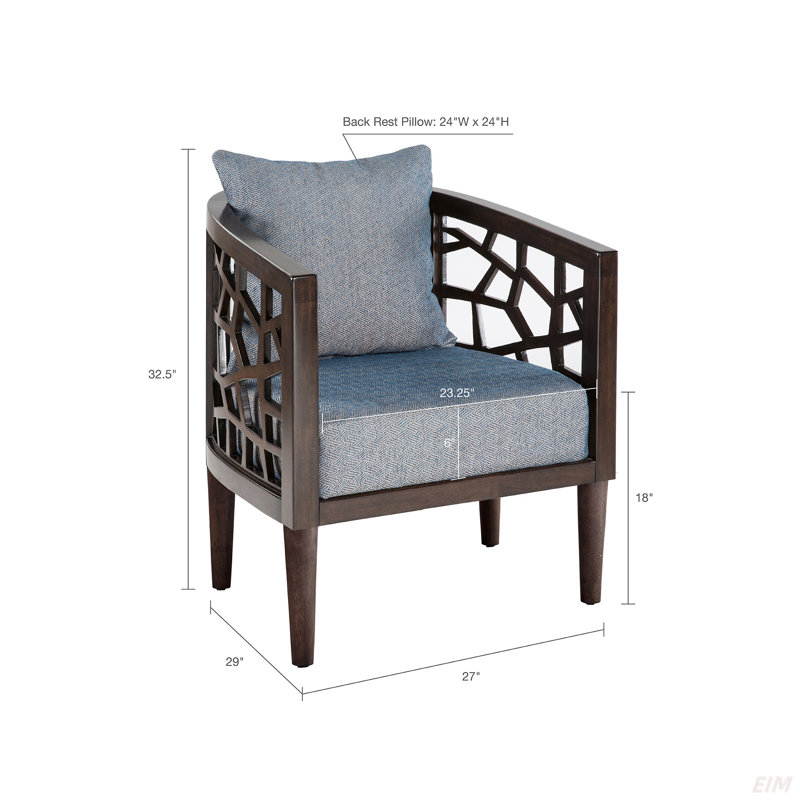 Chaise d'appoint, siège rembourré (chaise d'appoint), Gris, Noyer