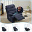 Fauteuil inclinable à bascule pivotant à 360 ° pour adulte, fauteuil inclinable et pivotant chauffant avec dossier et repose-pieds réglables pour adulte, fauteuil de chambre de bébé inclinable / 2 porte-gobelets, vert-2042931447