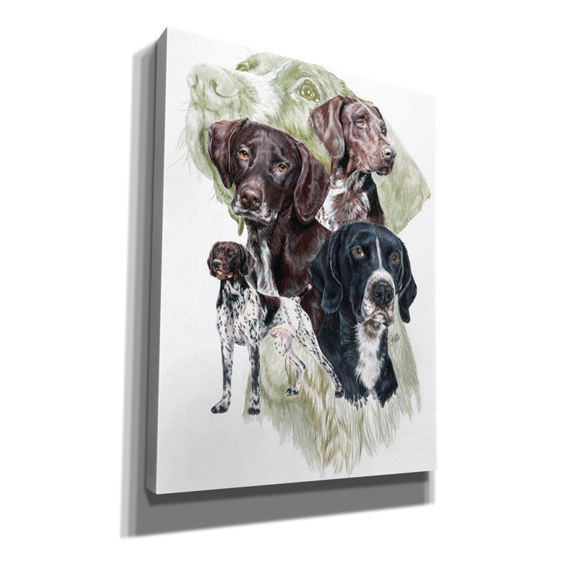 «German Short Haired Pointer» par Barbara Keith, H 16 po x l 12 po x P 0,75 po