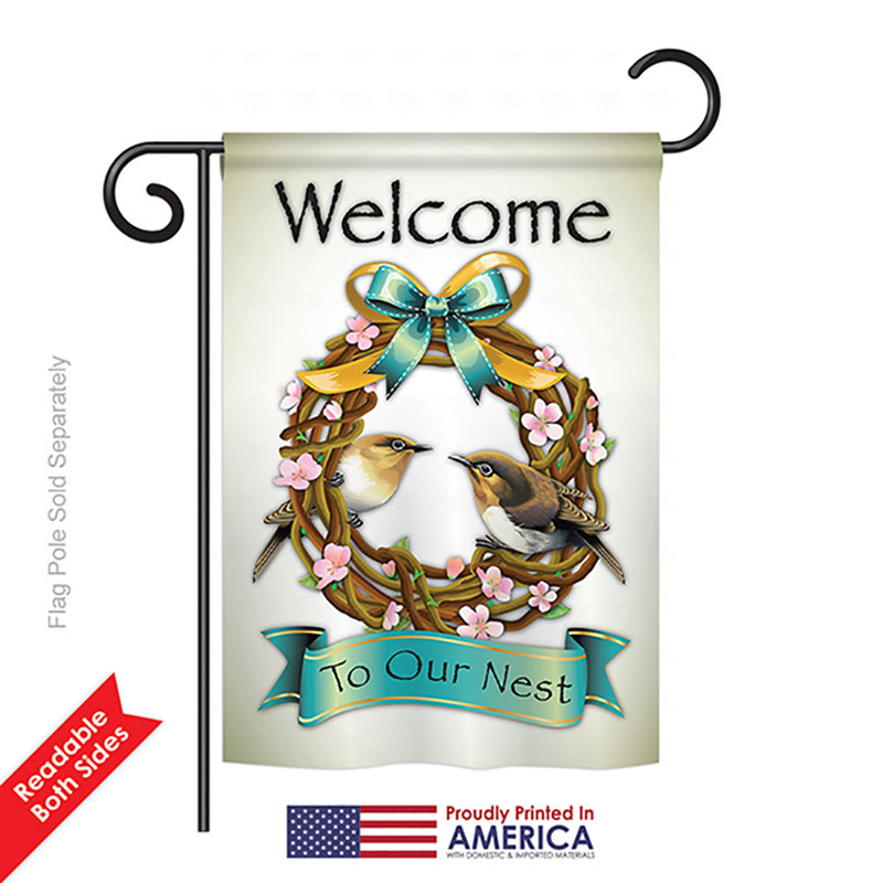 Annelore Double Sided 18.5'' H x 13'' W Polyester Flag Set