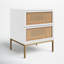 Table de chevet 2 tiroirs Prudhoe-728621388