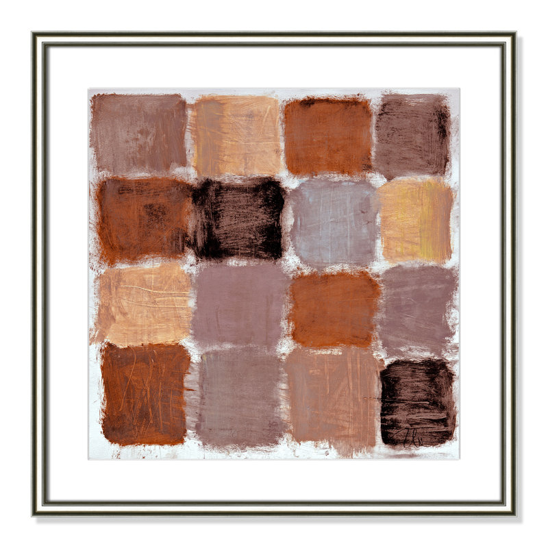 Reproduction de poudrière à motif de reflets d'épices par Casa Fine Arts, H 24,75 po x l 24,75 po x P 0,875 po