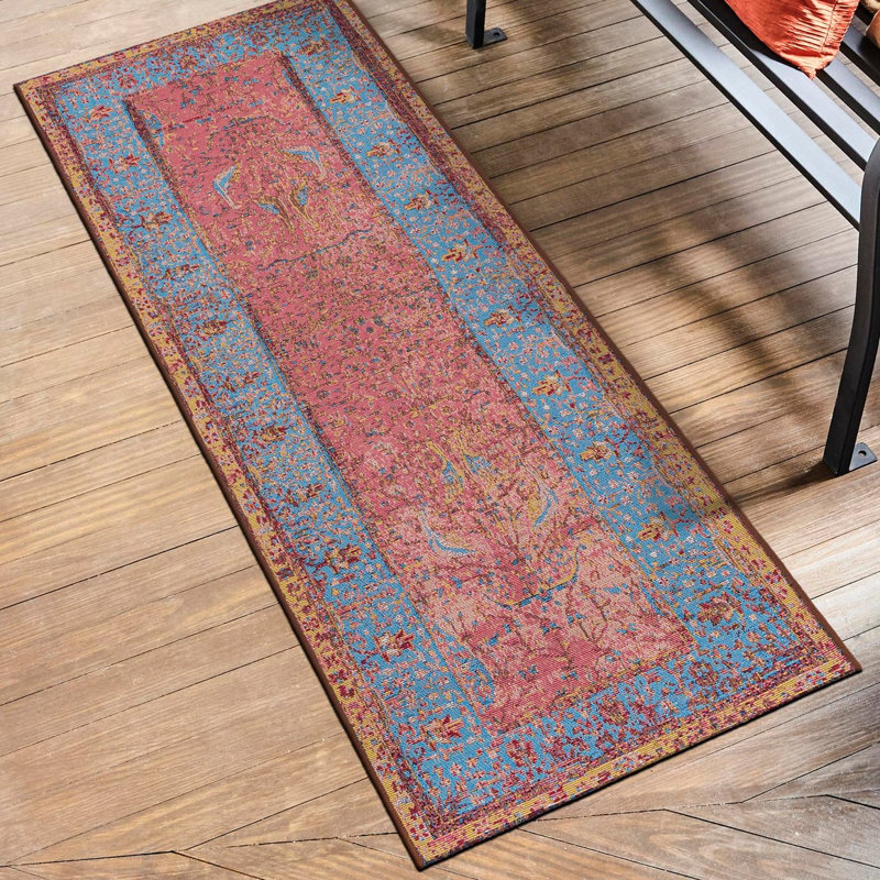 Tapis d'extérieur traditionnel, Tapis de couloir 2 pi x 5 pi 1 po