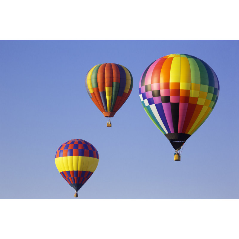 Hot air balloons at a balloon festival Wall Art on Canvas, 30cm H x 46cm W