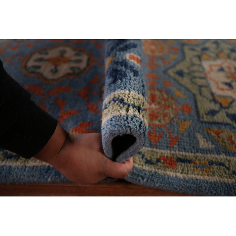 Geometric Wool Khotan Indian Area Rug 9x12